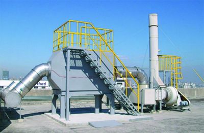 Activated carbon absorber (adsorption tower)