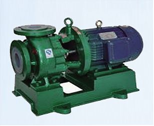 Fluorine-lining anti-corrosive pump